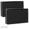 2-Pack RV Exterior Power Outlet Cover Plate (Black) - Weatherproof Seal for GFI/GFCI Receptacles, Durable Thermoplastic with Spring-Loaded Lid...
