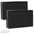 2-Pack RV Exterior Power Outlet Cover Plate (Black) - Weatherproof Seal for GFI/GFCI Receptacles, Durable Thermoplastic with Spring-Loaded Lid...