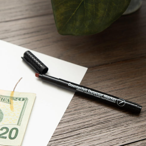 Counterfeit Money Pens - Pack of 30 - Money Markers - Counterfeit Money Marker Pens - Extra Ink, Ink Turns Dark Upon Detection, Money Pens for Fra...
