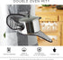 DII Double Strip Chef Kitchen Cooking & Baking Collection, Double Oven Mitt, 35x7.5, Mineral Gray...