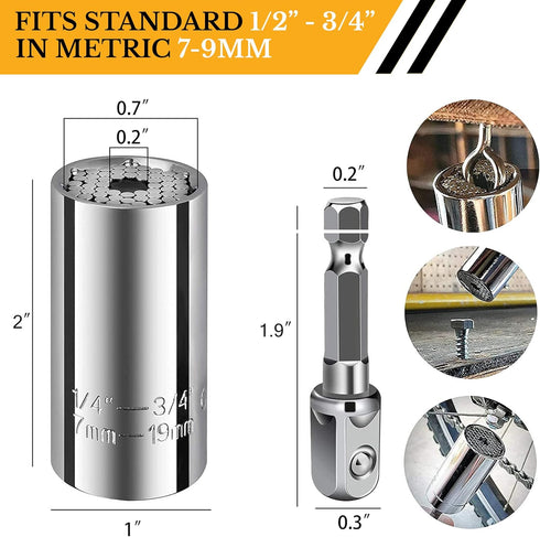 Universal Socket Tools Gifts for Men, Dad Gifts, Stocking Stuffers Mens Gifts Christmas Gifts for Men Him Dad Boyfriend Father Husband Mechanic To...
