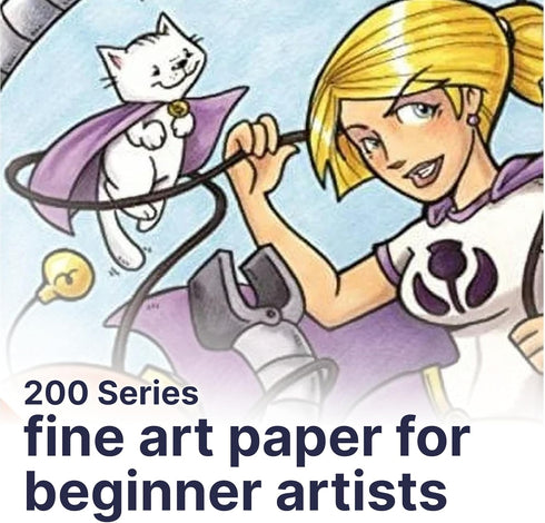 Strathmore 200 Series Canvas Paper, Tape Bound Pad, 9x12 inches, 10 Sheets (115lb/187g) - Artist Paper for Adults and Students - Oil Paint, Acryli...