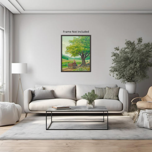 Posterizer 1 pcs-serene countryside scene in oil painting style 4-Collectibles & Fine Art-Landscape & Nature Art- Gift for Men Women Entrepreneur ...