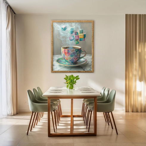 Posterizer 1 pcs-abstract colorful poster-warm beverage-coffee mug -2-Kitchen & Bar Art-Abstract & Modern Art- Art for Cafe, Restaurant, Coffee Ba...