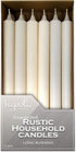 Hyoola 10 Inch Dinner Candles - 12 Pack - Wool White Tall Unscented Rustic Long Burning Candle Sticks...
