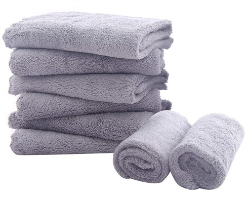 8 Pack Burp Cloths for Baby - 20" by 10" Ultra Absorbent Burping Cloth, Hand Washcloths, Newborn Towel - Milk Spit Up Rags - Burpy Cloths for Unis...