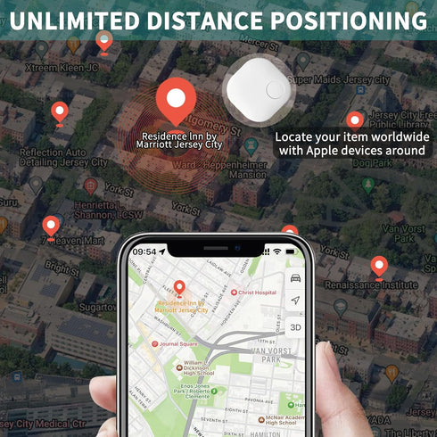 Key Finder, Item Finder Works with Apple Find My (iOS only), Bluetooth Tracker with Key Chain, Replaceable Battery, Privacy Protection, Lost Mode,...