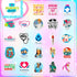 Nurses Day Stickers Nurses Day Label Stickers for Water Bottles Nurses' Day Theme Decals Waterproof Stickers Cards Envelopes Seals Cookies Box and...