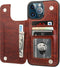 ONETOP Compatible with iPhone 13 Pro Max Wallet Case with Card Holder,PU Leather Kickstand Card Slots Case, Double Magnetic Clasp and Durable Shoc...