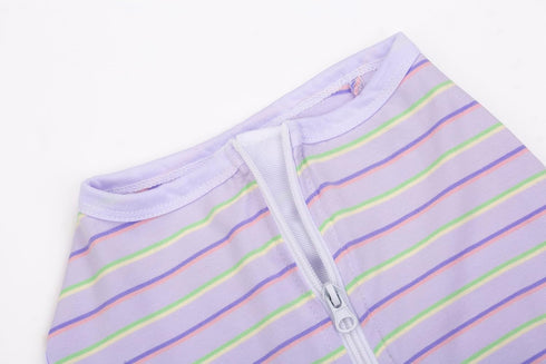 Puppy Striped Recovery Suit for Female Male Dogs Cats,Zip Up Dog Onesie Recovery Shirt Abdominal Wounds,Professional Spay Neuter Dog Pet Bodysuit ...