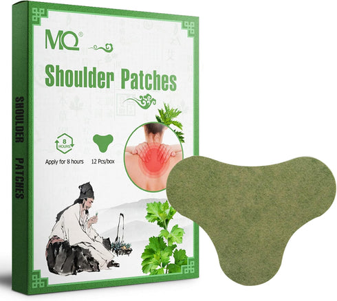 MQ 12 Count Shoulder & Neck Patch, Heat Patches for Shoulder & Neck, Warming Herbal Patches Long-Lasting Relief for Lumbar, Knee, Back, Neck, Shou...