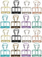 Tissting 16 Pcs Binder Clips,8 Colors Hollow Design,Paper Binder Clips,Paper Clamps for Office, Home, School(S,0.8 * 1.1in)...