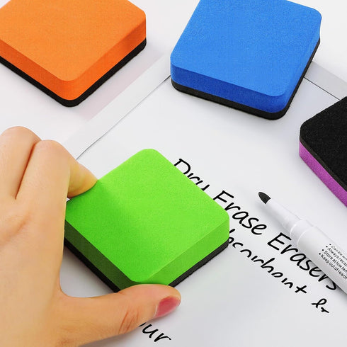 MaxGear Whiteboard Eraser, 36 Pack Magnetic Dry Erase Erasers, Dry Erasers for Whiteboard, White Board Erasers, Dry Erasers Bulk for Classroom, Of...