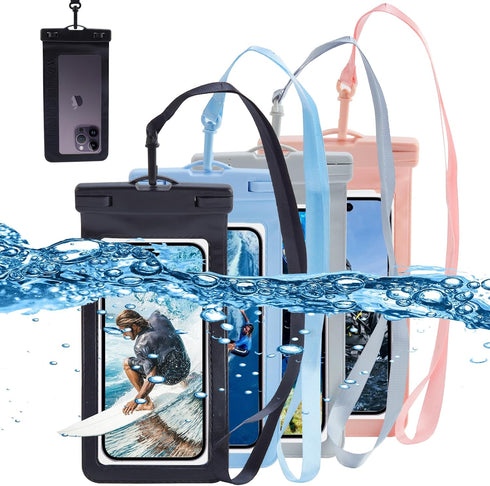 GoGo Deepsea Waterproof Phone Pouch, IP68 Waterproof Phone Case, Underwater Vacation Cellphone Dry Bag Up to 7.2" for Samsung Galaxy Pixel, iPhone...