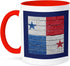 3dRose National Flag of Panama Painted onto a Brick Wall Panamanian Mug, 11 oz, Red...