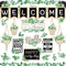 Whaline 29 Pieces Eucalyptus Bulletin Board Set Welcome Banner Simply Boho Bulletin Board Decor Boho Greenery Calendar Cutout Decorations for Back...