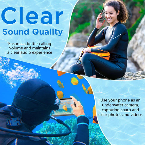 AICase Waterproof Phone Case,Universal Self-Check Function Underwater Pouch Dry Bag Beach Travel Essentials Tech Gadgets for iPhone 15 14 13 11 12...
