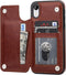iPhone XR Wallet Case with Card Holder, Premium PU Leather Kickstand Card Slots Case,Double Magnetic Clasp and Durable Shockproof Cover for iPhone...