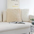 JOJUSIS Fluffy Decorative Throw Pillows Covers 18x18 Inch Luxury Soft Faux Fur Fleece Cushion Cover Pillowcase Pack of 2 Beige...
