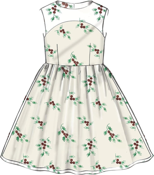 McCall Patterns Children's/Girl's Gathered Dresses With Petticoat And Sash...