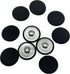 Black Fabric Cloth Covered with Metal Shank Round Buttons for Suits Gowns Blouses Shirts DIY Sewing 30mm(1-3/16 Inch) 10Pc...