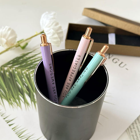 Jxueych Fancy Ballpoint Pen Appreciation Gift Set, Black Ink 1.0mm Medium Point, Thank You Gifts for Women Boss Lady Employee Coworker Teacher Off...