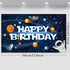 Sumind Space Happy Birthday Decorations Background Astronaut Rocket Backdrop Banner Solar System Planets Poster for Kids Boys Space Birthday Plane...