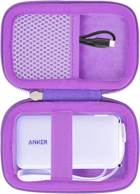 khanka Hard Case Replacement for Anker 3-in-1 Power Bank USB C Charger Block,10,000mAh 10k Portable Charger,Case only. (Purple)...