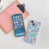 Compatible with iPhone 12/12 Pro Case for Women Girls, Glitter Red Purple Blue Green Colorful Pattern,Slim Soft Border Hard Panel Protective Phone...