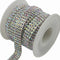 1 Yard 4 Rows SS12 1/2 inches Close Rhinestone Chain Trims Cup Chain Wedding Cake Decoration (Crystal AB Rhinestone+Silver Plated Chain)...