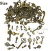 125 PCS Vintage Skeleton Key Set Charms, JIALEEY Mixed Antique Style Bronze Brass for Pendant DIY Jewelry Making Wedding Party Favors...