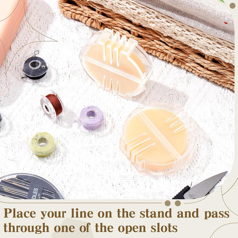 Maitys 2 Pieces Thread Wax Thread Conditioner Beeswax for Sewing Thread Beeswax Thread Conditioner for Quilting Sewing Strengthening Line Embroide...