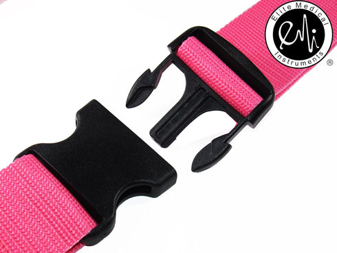 EMI 60" Polyester Gait Belt Pink with Plastic Buckle for Transfer Assistance with Elderly, Seniors, and Physical Therapy...