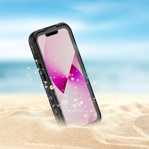 iPhone 14 Waterproof Case -Full Body Protection, Built-in scratch resistant & anti-fingerprint Screen Protector, Wireless Charging, Dust,Drop,Snow...