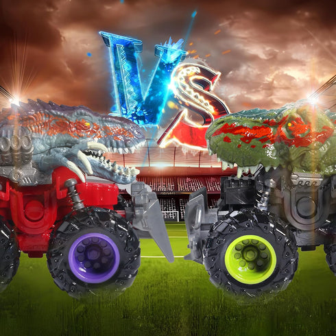 Oriate Realistic Dinosaur Monster TRex Truck,Friction Power,Stunt Educational Toy ATV Cars,Push and Go Gifts for for Boys & Girls Aged 3+ Years Ol...