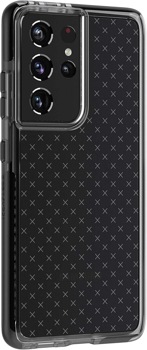 tech21 Evo Check Phone Case for Samsung S21 Ultra 5G - 12 ft. Drop Protection, Smokey/Black...