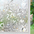 Niviy Window Film Floral Stained Glass Window Privacy Film 17.7 x 78.7 inches Front Door Decorative Glass Privacy Film Removable Static Cling Anti...