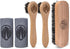 Baseball Glove Brush and Applicator Kit (5 Pack) - 1 Large Horsehair Brush for Basic Scrubbing - 2 Dauber Brushes for Oil and Conditioner Applicat...