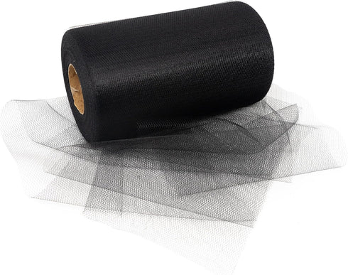 Singer Black Tulle Fabric Rolls 6 Inch by 100 Yards (300 ft)...