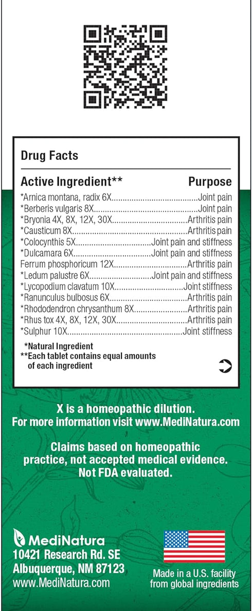 BHI Arthritis Pain Relief Daily Joint Health Support Arnica + 13 Natural Actives Homeopathic Plant & Mineral Blend Helps Relieve Minor Pain & Stif...