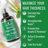 Biotin + Peppermint Oil + Rice Water Spray For Hair Growth. Vegan, Leave In Conditioner Serum Spray For Women, Men. Thickening, Moisturizing, Stre...