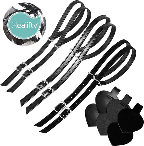 Healifty 3 Sets Detachable High Heels Anti Slip Shoe Straps Anti- Loose Heels Ankle Straps Self- Adhesive Heel Cushion Inserts Heel Straps for Hig...