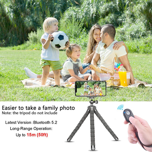 Wireless Remote Shutter for Cellphones and Tablets (3 Pack), AOQIYUE Wireless Remote for iPhone/Android Camera Control, Selfie Clicker for Photos ...