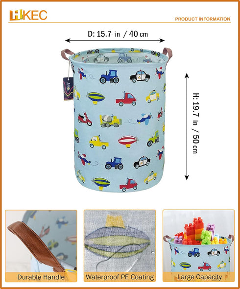 Kids Laundry Basket,Boys Toy Storage Bin,Baby Dirty Clothes Hamper,Nursery Hamper for Bedroom,Gift Baskets(Car)...