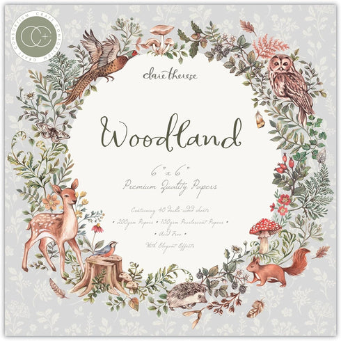 CRAFT CONSORTIUM LTD Woodland Craft Consortium Double-Sided Paper Pad 6"X6" 40/Pkg...