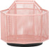 Annova Mesh Desk Organizer Rotate with 5 Compartments Spinning Tidy Candy/Pen Holder Office, Art Supply, Storage, Classroom, Home (Light Pink)...