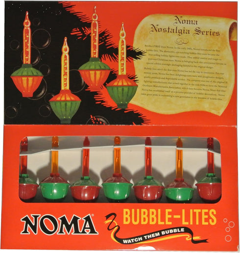 Noma Bubble Lite Set of 7 Vintage Special Edition Christmas Lights Nostalgia...