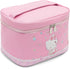 Cute Makeup Bag for Women Girls - Large Capacity PU Leather Waterproof Travel Cosmetic Bag with Handle and Divider Flat Lay Travel Makeup Bag Orga...