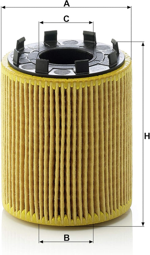 Mann Filter HU 713/1 x Metal Free Oil Filter Element...