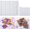 LET'S RESIN Large Tic Tac Toe Resin Mold 2Pcs, Tic Tac Toe Molds for Resin Casting, Large Epoxy Resin Silicone Molds for DIY Tabletop Board Game,T...